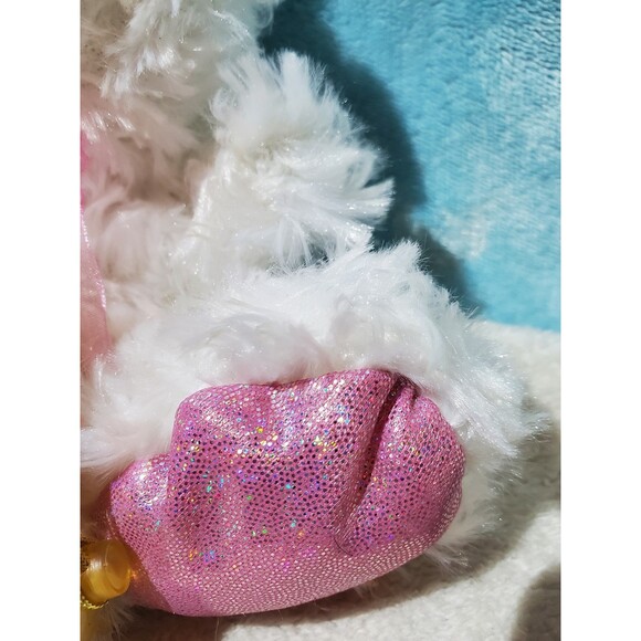 Greenbrier Pink White Iridescent Bunny & Duck Suction Cup Surface Cling Plush - Picture 2 of 9